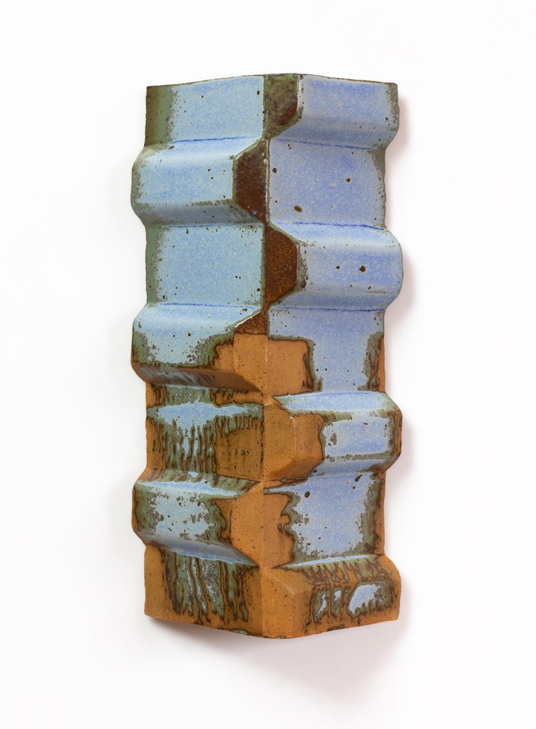 A wall-mounted ceramic from Scaffolds: Ceramic, 2026, by Matt King. Ceramic.
